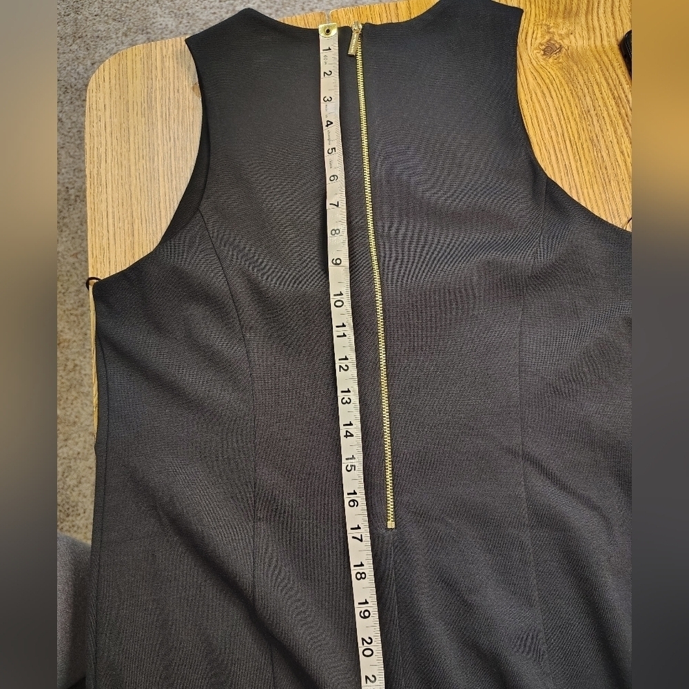 Michael Kors women's,mini dress party cocktail size 8, stretch, full zip, black. - Picture 10 of 15
